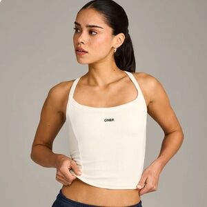 MELLOW™ RIB RACER BACK MID VEST WITH BUILT IN BRA SHELF